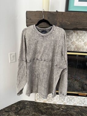 Mineral-Wash Hawaii Crewneck Sweater - Gray